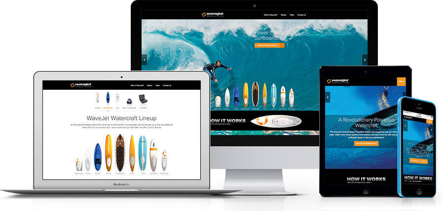 King Design Wavejet Responsive Design On Multiple Devices