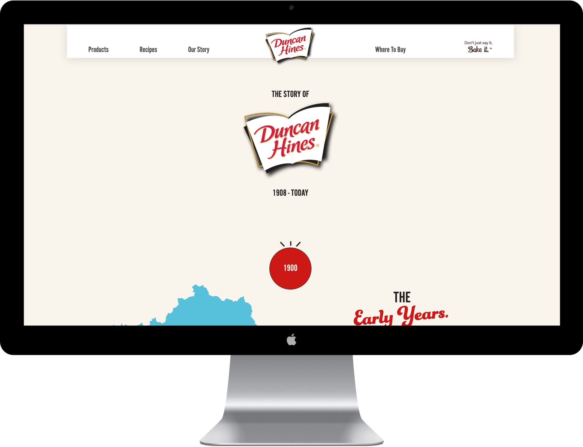 Duncan Hines King Design Our Story Page Desktop
