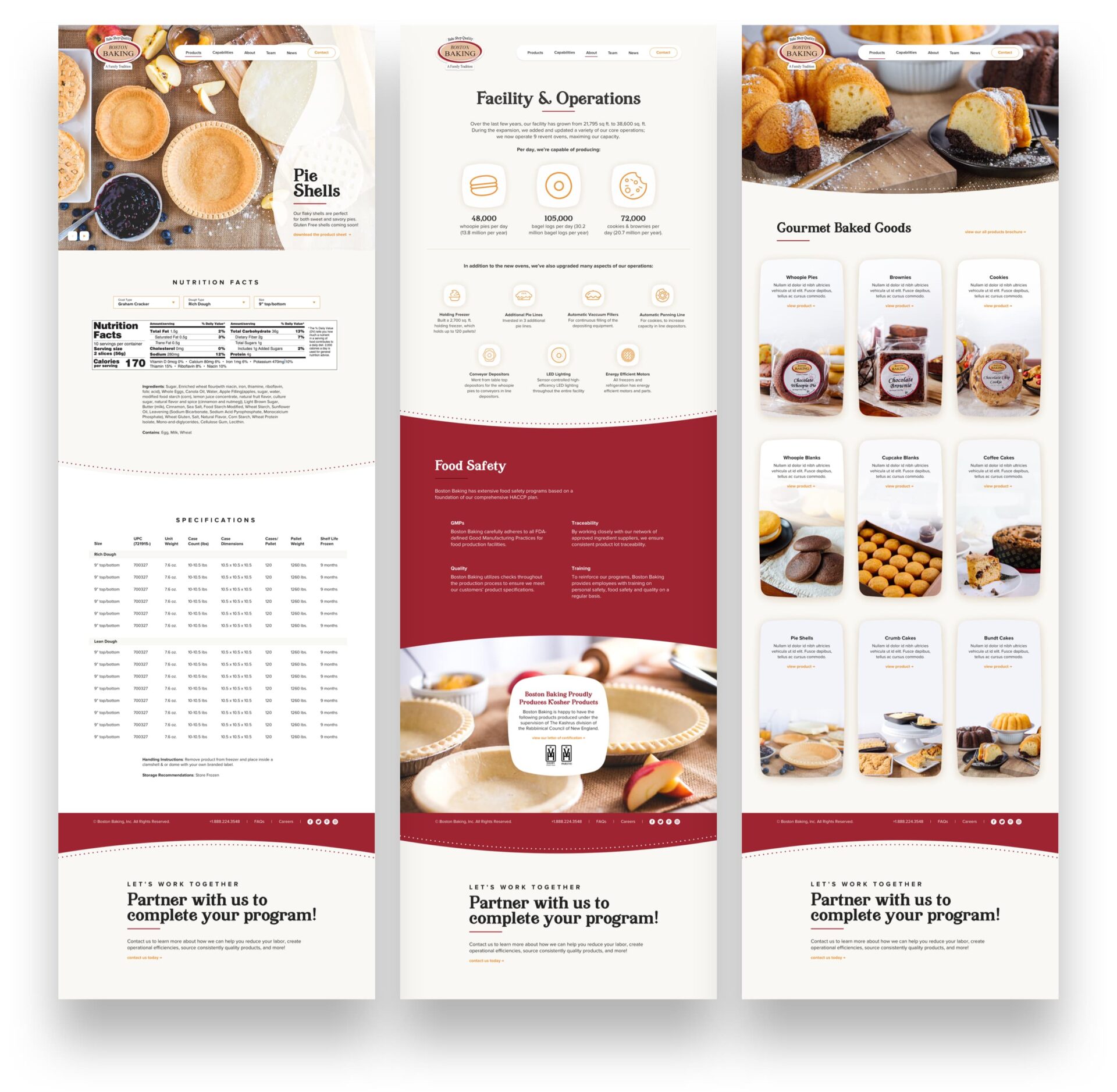 King Design Boston Baking Website Design Development