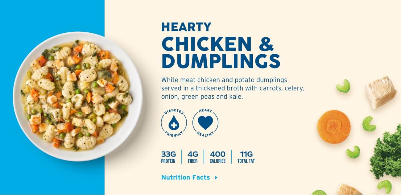 King Design LLC Wisely Well Tivity Hearty Chicken And Dumplings Meal