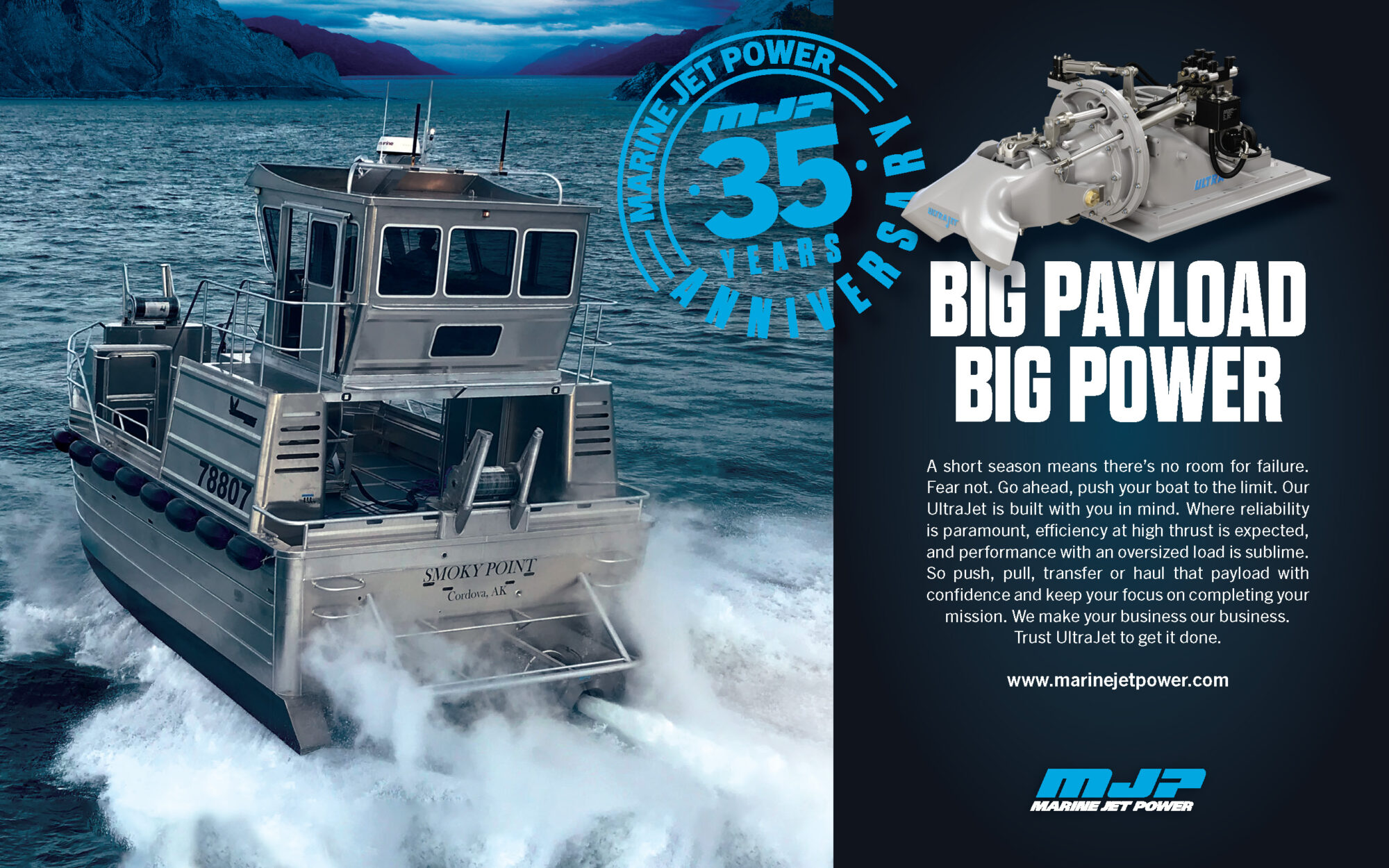 MJP Pacific Marine Expo UltraJet Ad Half Page Horz Oct 2021