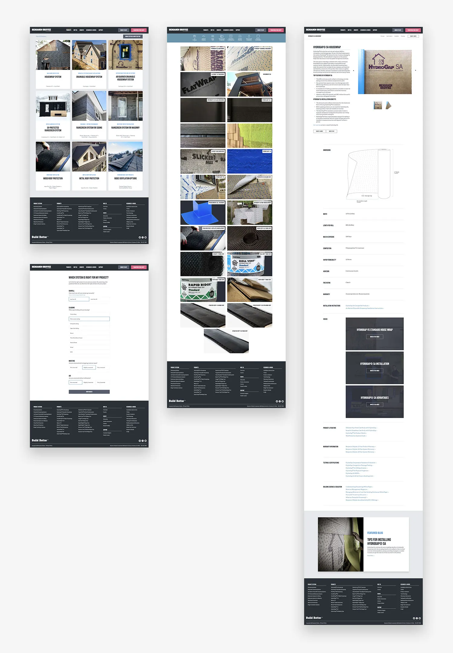 Product Screens